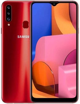 Samsung Galaxy A20s A207M / DS, 32 GB / 3 GB RAM Dual-SIM-Karte 6,5 '' HD + Snapdragon 450, werkseitig entsperrt (internationale Version) - (rot)