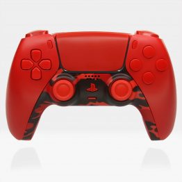 Red Camo PS5 Sony DualSense Custom Controller Camouflage